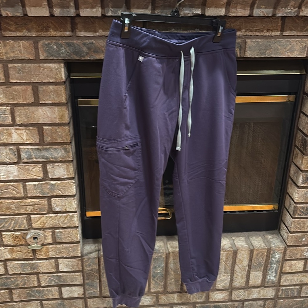 Dark purple medium Figs scrub pants